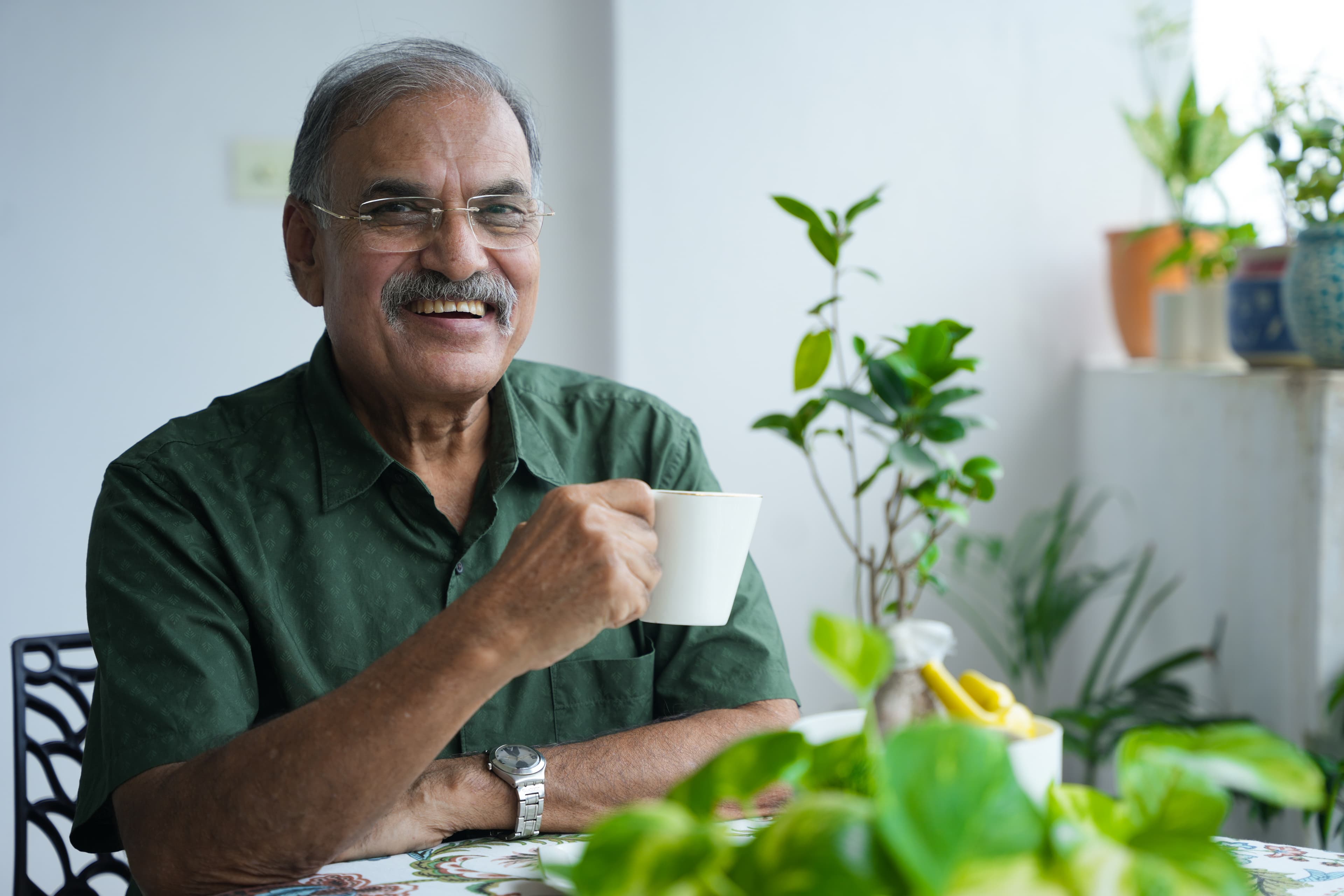 Caregiver assisting elderly client in Maryland